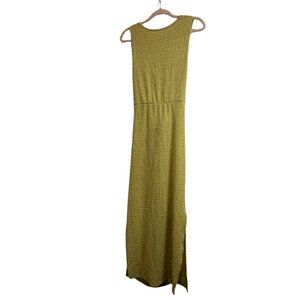 Breezy sage tank dress with SUPER cute back cutout